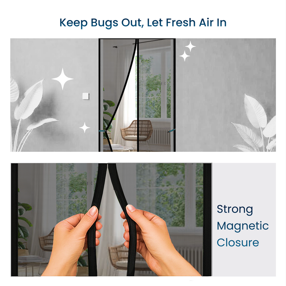 Magnetic Foldable Anti Mosquito Door Curtains